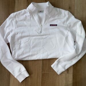 Vineyard Vines White Quarter-Zip